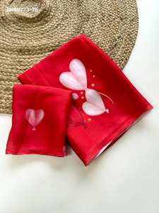 Última Colección de Blusas de Saree de Satén Georgette con Impresión Digital de Corazones, Aspecto Magnífico, Proveedor de Surat - Product Image 2