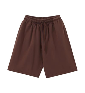 Pantalones Cortos Bermuda de Algodón de Color Sólido para Hombre, Cintura Media, Elásticos, Transpirables, Casuales, con Bolsillos - Product Image 2
