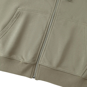 Heavyweight Cotton Fleece Hoodie <b>Zip</b> Up Custom Logo Casual Wear Streetwear Hoodies Wholesale - Product Image 5