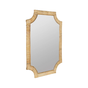 Espejo decorativo de pared hecho a mano con ratán ecológico para sala de estar, dormitorio, entrada, de Vietnam. - Product Image 2