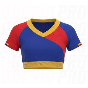 Uniforme de cheerleading athlétique de qualité supérieure, vente en gros directe d'usine, design personnalisé, pour les équipes de jeunes et d'adultes, vêtements de compétition, logo personnalisé - Product Image 2