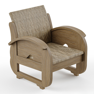 Ensemble de canapés d'extérieur modernes en bois de teck massif Java Wood Furniture, 4 pièces, accents en rotin, coussins imperméables et à séchage rapide - Product Image 6