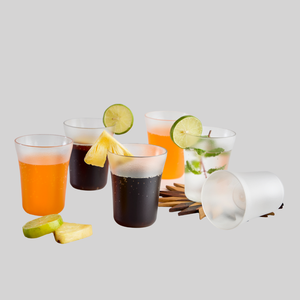 Elegant frosty glass tumbler stylish drinkware for refreshing beverages durable design perfect for home kitchen <b>bar</b> and everyday - Product Image 2