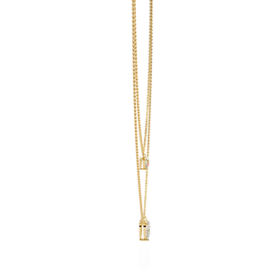 Collar con colgante de diamante talla pera en oro amarillo de 14k, diamante cultivado en laboratorio certificado por IGI, joyería clásica para mujer para uso diario. - Product Image 4