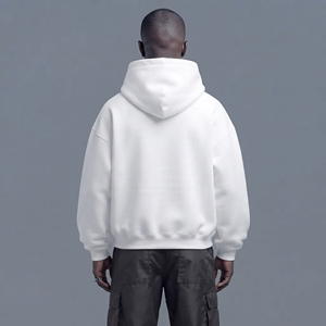 Sweat-shirts à capuche en coton de haute qualité, très demandés, vente en gros, 250 GSM, molleton épais, pour hommes, coupe ample, style hip hop, personnalisables - Product Image 3