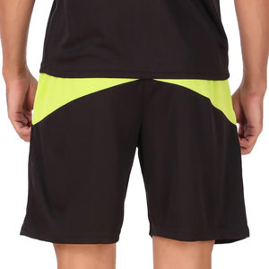 Conjunto Deportivo para Hombre, Camiseta y Pantalones Cortos en Negro y Verde Lima, Corte Regular, Tejido Deportivo de Secado Rápido, para Entrenamiento y Fitness al Aire Libre - Product Image 5