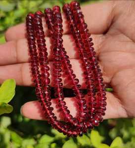 ลูกปัดพลอยโกเมนสีแดงธรรมชาติทรงเหลี่ยมเจียระไนสวยงาม สำหรับทำเครื่องประดับ ขายส่ง มีทุกขนาดและรูปทรง - Product Image 3