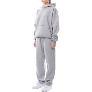 Ensemble de survêtement pour femmes, bleu, 100% coton, léger, coupe-vent, respirant, OEM personnalisé, deux pièces, jogging - Product Image 6