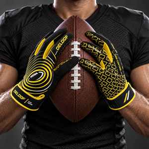 Guantes de Fútbol Americano al por Mayor, Antideslizantes, con Agarre de Silicona, Ligeros, Equipo de Entrenamiento, Control de Agarre, Unisex - Product Image 5