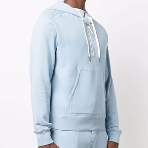 Nouveauté en promotion : Sweat à capuche zippé pour homme, hiver, couleur unie, haute qualité, écologique, respirant, séchage rapide, coton/polyester - Product Image 2