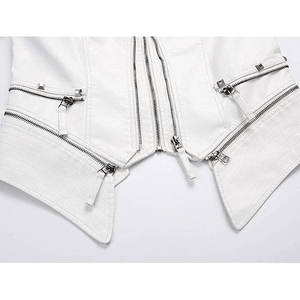 Trendy Women's High Quality Genuine Sheepskin <b>Leather</b> Quilted <b>Jacket</b> Breathable Knitted Printed Digital Printing <b>Winter</b> Fashion - Product Image 4