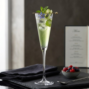 New Lead Free Crystal <b>Champagne</b> <b>Glass</b> Hand Blown Classic Stemware Sustainable 200ml Elegant Bars Restaurant Party Wares - Product Image 2