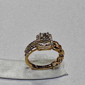 Anillos Elegantes de Oro Rosa de 14K con Diamantes para Mujer, Certificados por IGI, Chapados en Rodio, 0.34ct, Diseño Moderno - Product Image 6