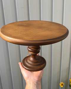 Base Redonda de Madera Sólida para Exhibir Pasteles, Elegante Pedestal para Servir Repostería para el Hogar, Cocina, Cafetería y Panadería - Product Image 1