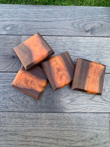 Elegant Wooden And Resin <b>Coasters</b> Designed <b>For</b> Protecting Furniture While Enhancing Modern Interior Spaces - Product Image 2