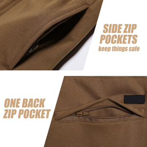 Shorts de sport personnalisés pour hommes, en molleton tricoté, décontractés, d'été, avec cordon élastique, pour l'entraînement et la gym - Product Image 4