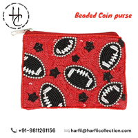 Dompet Koin Bordir Manik-Manik Buatan Tangan, Dompet Kecil Berhias Manik-Manik, Dompet Etnik, Tempat Koin Manik-Manik Warna-Warni, Hadiah, Persediaan Grosir