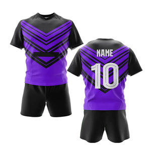 Servicio OEM, Mejor Fabricante, Uniforme de Rugby Unisex Personalizado con Nombre de Equipo, Poliéster/Algodón, Secado Rápido, Cintura Elástica, Diseño Floral - Product Image 5