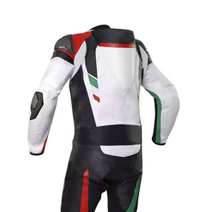 Combinaison de moto unisexe à manches longues en cuir véritable, colorée, imperméable, pour la course, hiver, taille adulte FITME SPORTS - Product Image 4