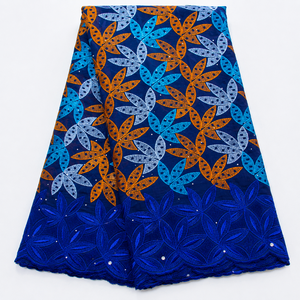 Tissu de mode africain brodé en dentelle suisse pour robes et vêtements féminins Guatemala - Product Image 3