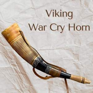แตรวัวแท้ 100% แบบไวกิ้ง ขัดเงา รูปทรงสัตว์ ใช้เป็นแตรเป่า หรือแตรดื่ม ของที่ระลึก - Product Image 3