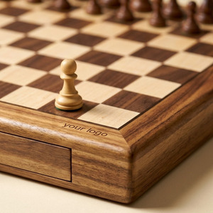 Juego de Mesa Clásico de Madera Hecho a Mano Personalizado al por Mayor con Cajón Magnético Modelo WW0016 - Fabricante OEM de Fábrica - Product Image 6