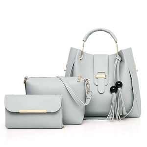 Conjunto de Bolsos Tipo Cubo de Color Sólido, Gran Capacidad, Bolso de Hombro, Bandolera, Bolso Tote con Cierre, para Uso Diario de Madre e Hija - Product Image 1
