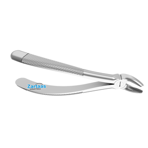Pinzas de Extracción de Acero Inoxidable de Alta Calidad, Patrón Inglés, Mandíbula Superior, Figura 17, para Molares, Derecha, Ancha - Product Image 6