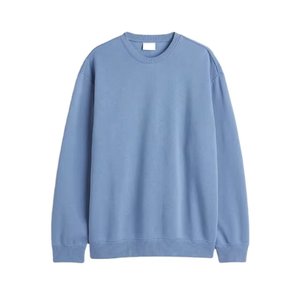 Suéter Ligero de Cuello Redondo para Hombre, Color Azul Claro, Corte Regular, Tejido de Punto, Estilo Casual para Otoño, Manga Larga - Product Image 3