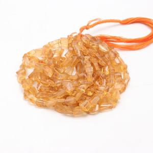 Cuentas DE PEPITA facetadas de citrino AAA, 7-10mm, hebra de 16 pulgadas, forma de gota de citrino Natural - Product Image 4