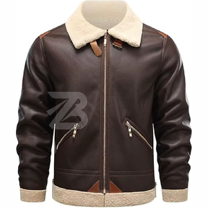 Veste de moto en cuir véritable personnalisée pour hommes, coupe-vent, imperméable, design réversible, fermeture éclair, service OEM - Product Image 1