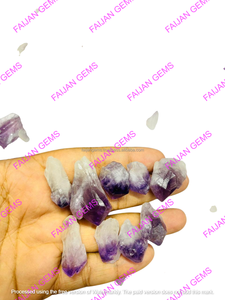 Cabochon d'améthyste de haute qualité, motif naturel de qualité supérieure, pierre précieuse en vrac, prix de gros, toutes formes, pour la fabrication de bijoux FAIJAN GEMS - Product Image 3