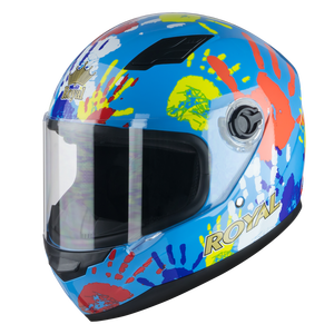 Casque Royal M136, nouveau casque intégral de sécurité, ABS+EPS, certifié ISO 9000, homologué DOT, déverrouillage rapide, design graphique, entièrement équipé - Product Image 4