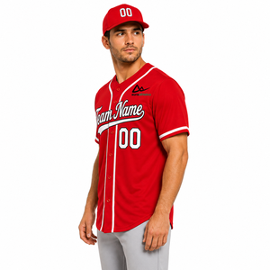 Maillot de baseball confortable offrant une construction durable et une grande liberté de mouvement pour les séances d'entraînement et les matchs de compétition OEM - Product Image 4