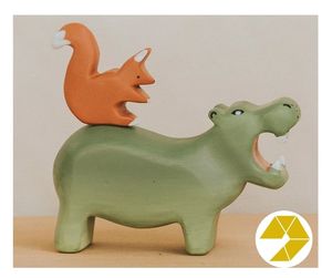 Figuras de animales de madera directamente de fábrica para niños, juguetes de animales de madera Montessori al por mayor para niños - Product Image 6