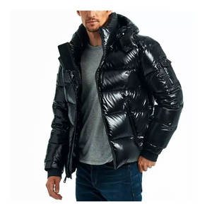 Vente en gros 2026 – Manteau d'hiver personnalisé OEM, doudoune oversize matelassée pour homme avec col montant, idéal pour l'extérieur - Product Image 4