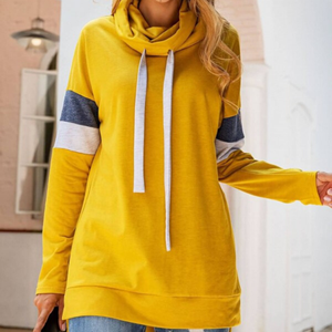 New Arrival Custom Printed Oversized Hoodies for Women Plus Size Sweatshirts Striped Dropshoulder Washed Hooded Embroidered logo - Product Image 2