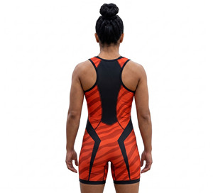 Venta al por Mayor de Singletes de Lucha Personalizados para Mujer, Jersey Deportivo Sublimado para Lucha Femenina, Singlet de Lucha Femenina OEM - Product Image 2
