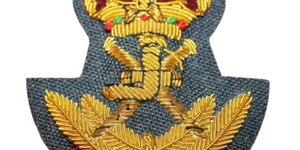 Insignias y Parches Personalizables para Uniformes con Hilo de Oro Bordado a Mano OEM, Insignia para Blazer Personalizada con Hilo de Oro - Product Image 4