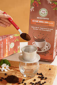 รสชาติเข้มข้น กาแฟคั่วบด 100% กาแฟโรบัสต้าเวียดนาม คั่วระดับกลาง ธรรมชาติ ความชื้น 5% QQ Eco Coffee - Product Image 6