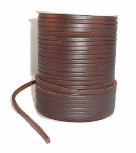 Gran oferta, cordones de cuero planos de 5mm y 10mm de alta calidad, accesorio de cordón para manualidades DIY para joyería, hallazgos a precio al por mayor - Product Image 1