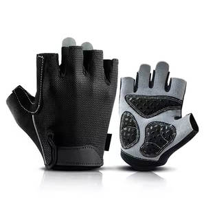 Guantes de Ciclismo Profesionales de Cuero, Transpirables, con Malla, Diseño Acolchado Antideslizante, Pantalla Táctil, para Ciclismo de Montaña y Carretera - Product Image 1
