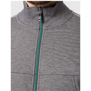 Ensemble de survêtement technique en molleton pour homme, col à capuche, motif uni, deux pièces, pour le jogging d'hiver - Product Image 2