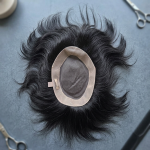 ท็อปเปอร์ผมแท้ Taz Hair Bangladesh แบบโมโนและฐาน PU ความหนาแน่น 100%  แบบสั้น  ติดด้านหน้าด้วยเชือกผูก  ผมแท้ 100%  แบบเรมี่  ผมอินเดีย  เนื้อผมตรง - Product Image 6