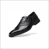 Chaussures habillées en cuir Oxford à bout pointu et lacets, couleur unie violet, pour le bureau et les occasions professionnelles, toutes saisons