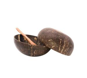 Bol et cuillère en bambou naturel pour cadeaux d'affaires - Product Image 4