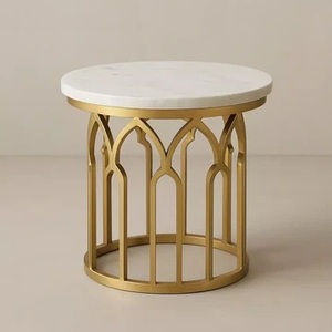 <b>Gold</b> Coated Stand New Metal End And <b>Side</b> <b>Table</b> For Home Livingroom Villas Decoration Use Corner And <b>Side</b> <b>Table</b> - Product Image 4