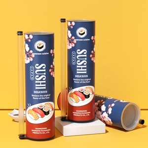 Tubo de Papel Redondo Creativo para Empacar Sushi, Cilindro Ecológico de Grado Alimenticio - Product Image 4