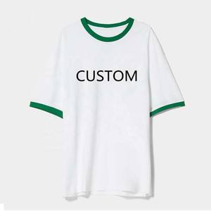 T-shirt Ringer en Coton Biologique Col Rond Uni Manches Courtes pour Homme – Haut Blanc en Coton Épais – Vêtements pour Hommes - Product Image 5