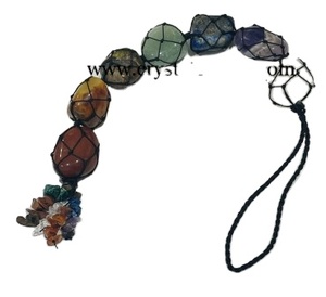 Raisins cornéliens décoratifs Sept chakras Pierres suspendues Cristaux de guérison pour la décoration de la maison et la suspension de voiture - Product Image 5